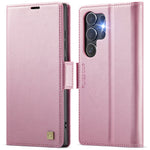 AUTSPACE For Samsung Galaxy S24 Ultra Case  A11 RFID Blocking Retro Leather Cell Phone Wallet Cover
