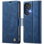 AUTSPACE För Samsung Galaxy A33 5G Skal A11 RFID-blockerande Retro Läder Mobilmobil Plånboksfodral