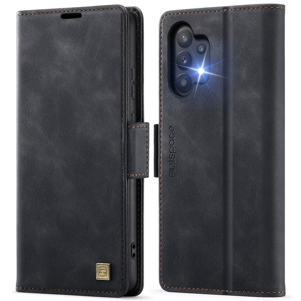 AUTSPACE til Samsung Galaxy A32 5G etui A11 RFID-blokerende retro læder mobiltelefon pungcover