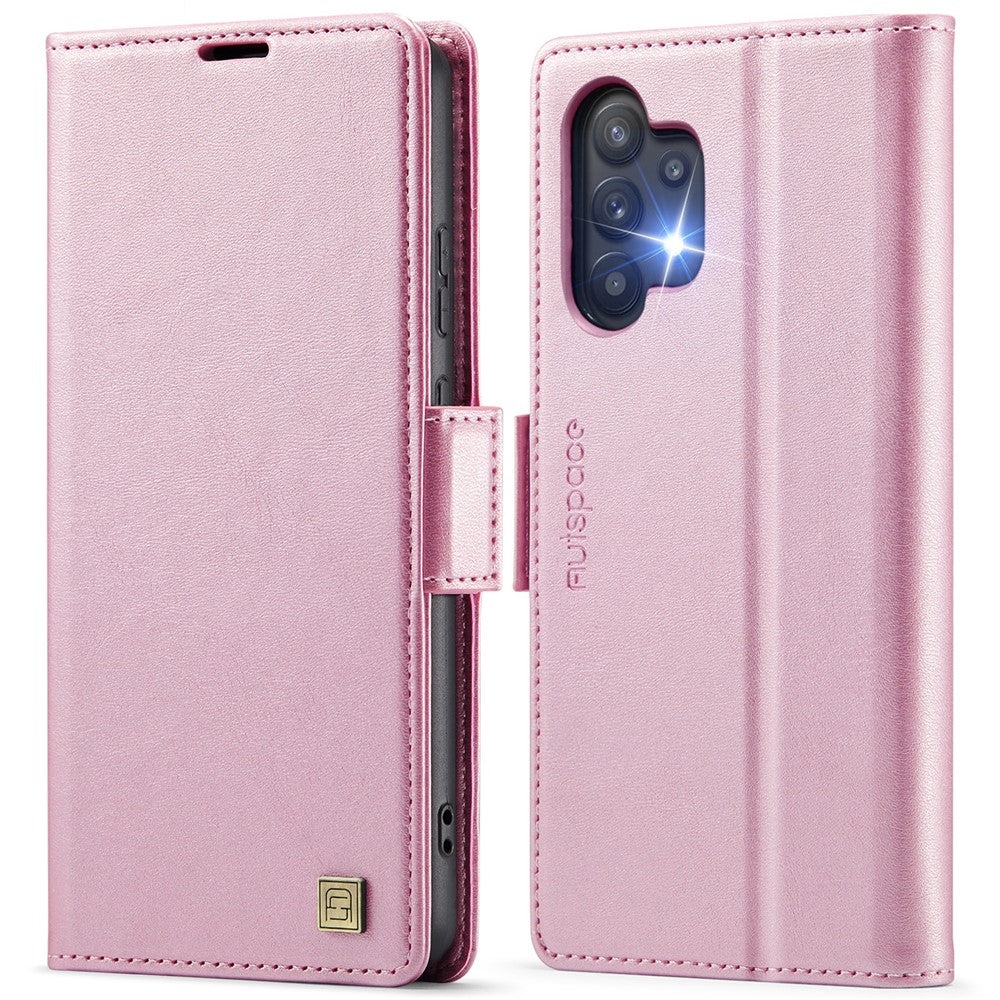 AUTSPACE til Samsung Galaxy A32 5G etui A11 RFID-blokerende retro læder mobiltelefon pungcover