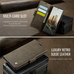 AUTSPACE For Samsung Galaxy Note20 Ultra Case  A11 RFID Blocking Retro Leather Cell Phone Wallet Cover