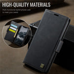 AUTSPACE Til iPhone 11 Cover A11 RFID-blokerende Retro Læder Mobiltelefon Pung Cover