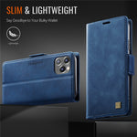 AUTSPACE Til iPhone 11 Pro Max cover A11 RFID-blokerende retro læder mobiltelefon pungcover