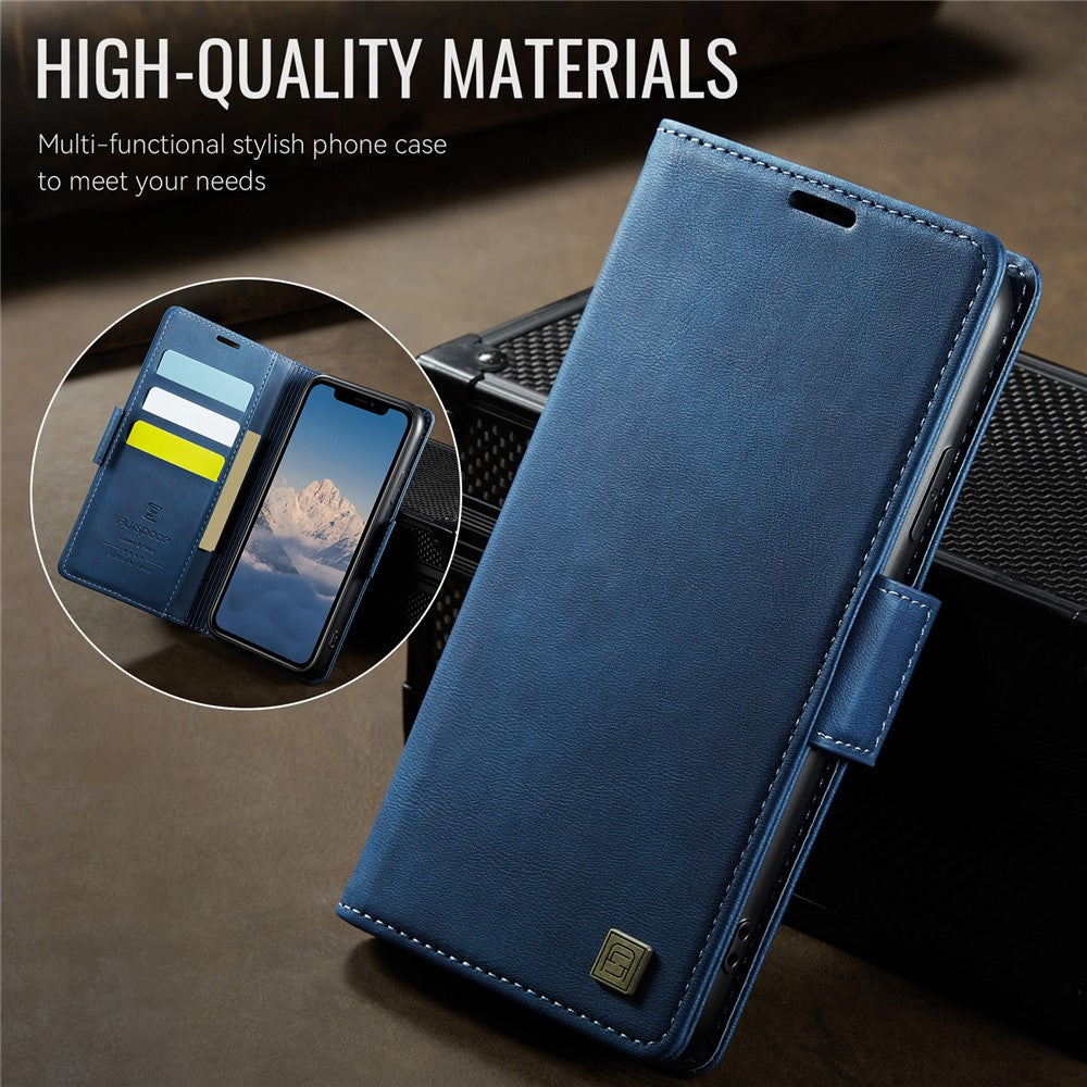 AUTSPACE Til iPhone 11 Pro Max cover A11 RFID-blokerende retro læder mobiltelefon pungcover