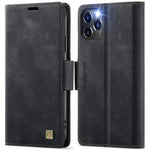 AUTSPACE Til iPhone 11 Pro Max cover A11 RFID-blokerende retro læder mobiltelefon pungcover