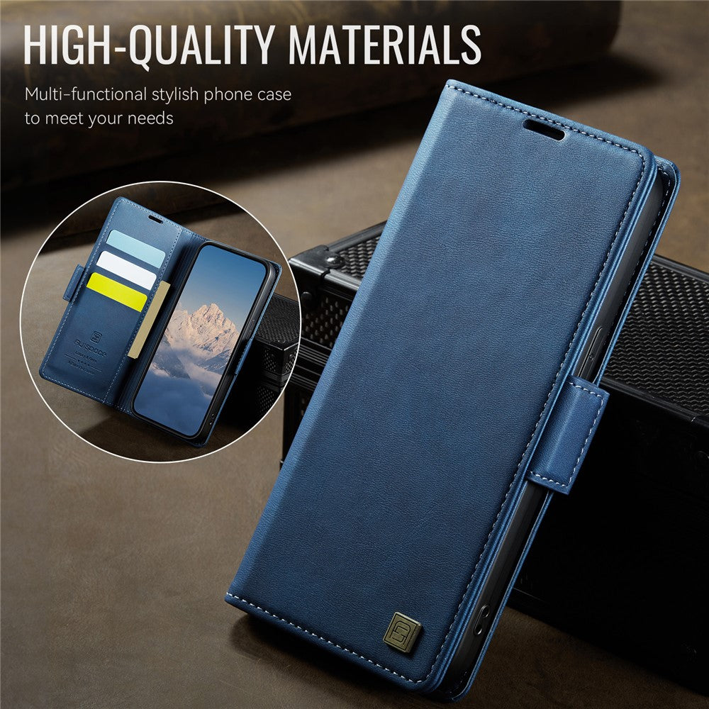 AUTSPACE For iPhone 12 Pro 6.1 inch / iPhone 12 6.1 inch Case  A11 RFID Blocking Retro Leather Cell Phone Wallet Cover