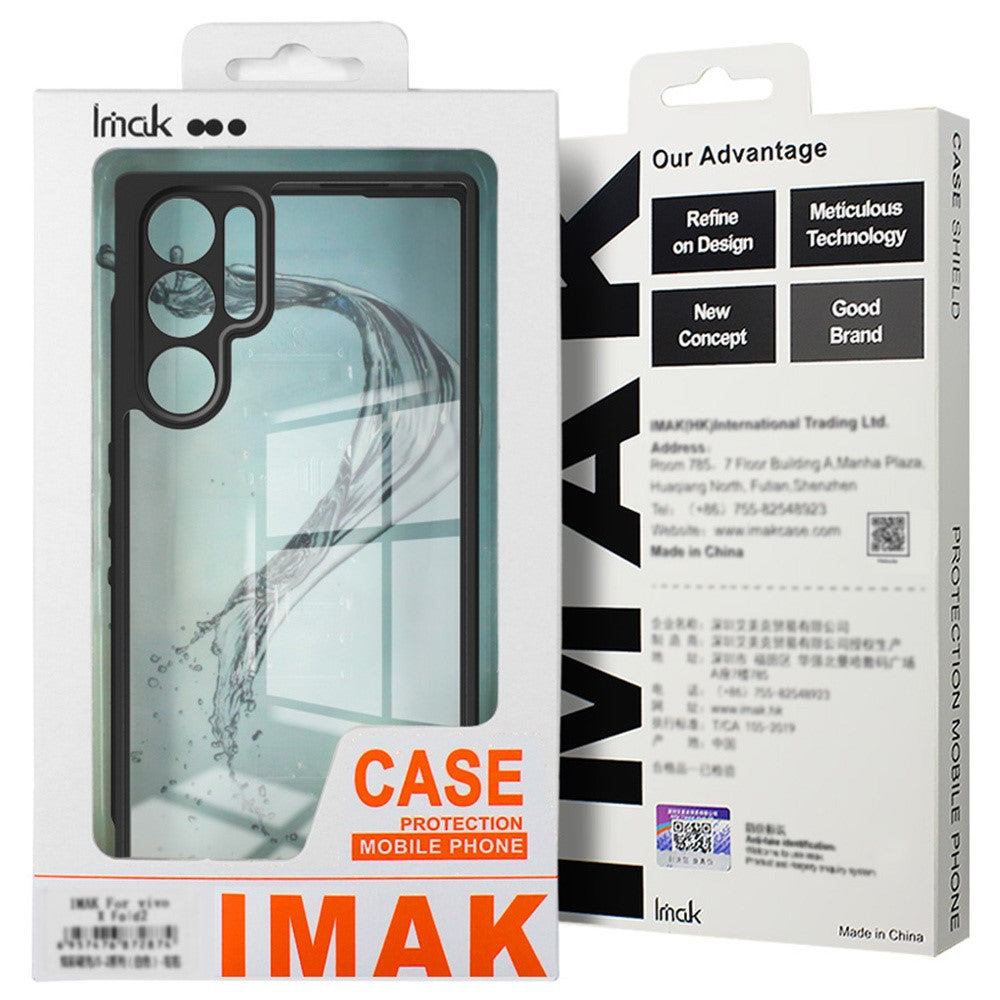 IMAK UX-9A-serie til Asus ROG Phone 9 5G / Phone 9 FE 5G / 9 Pro 5G Klar Etui TPU+PC Telefoncover Forstærkede Hjørner