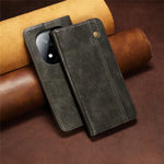 For Xiaomi Redmi Note 14 Pro+ 5G Case Crazy Horse Texture Waxy Leather Wallet Stand Phone Cover