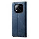 For Xiaomi Redmi Note 14 Pro+ 5G Case Jeans Cloth Texture Anti-Scratch Leather Stand Phone Cover