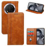 For Honor Magic7 Lite 5G / X9c 5G / X60 Pro 5G Case Hidden Magnetic Closure Calf Texture Leather Phone Cover