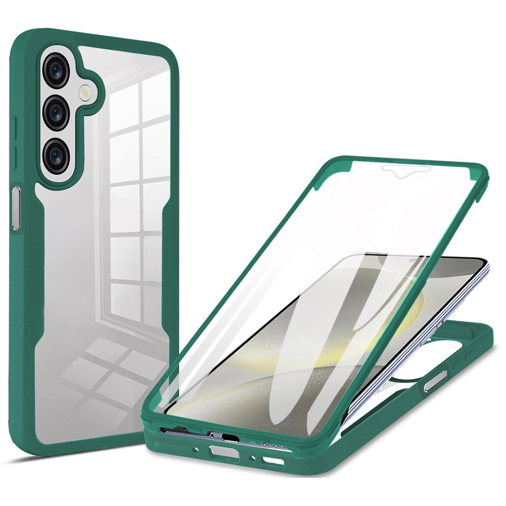 Til Samsung Galaxy A26 5G Cover Akryl+TPU Gennemsigtigt Telefoncover med PET Skærmfilm