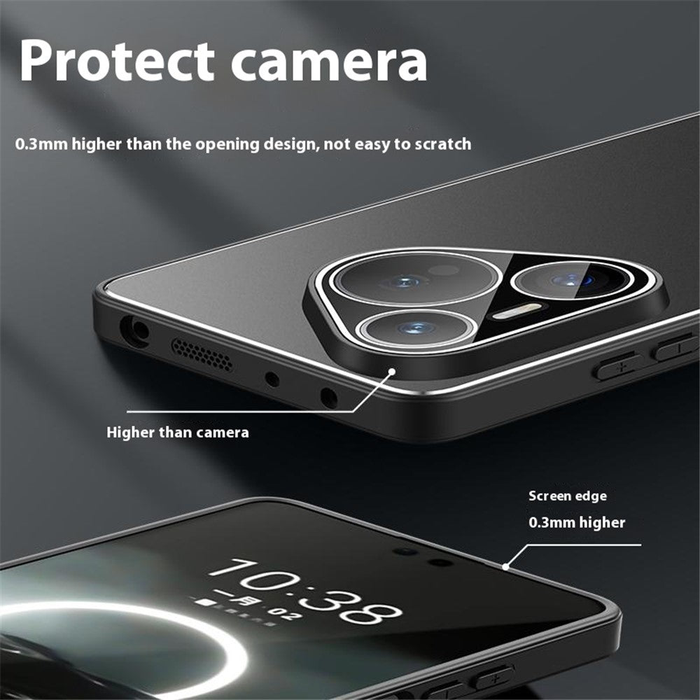For Huawei Pura 70 Pro / 70 Pro+ Case PC+TPU Matte Back Phone Cover with Lens Film