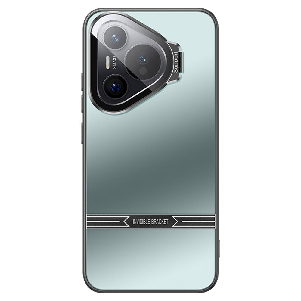 For Huawei Pura 70 Case Kickstand PC + TPU Matte Phone Cover with Lens Film
