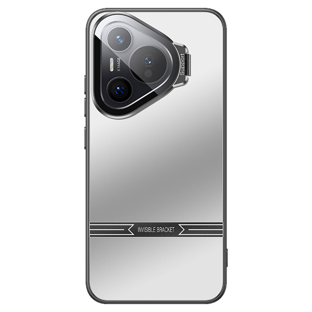 For Huawei Pura 70 Case Kickstand PC + TPU Matte Phone Cover with Lens Film