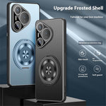 For Huawei Pura 70 Pro / 70 Pro+ Case PC + TPU Matte Kickstand Back Phone Cover with Lens Film