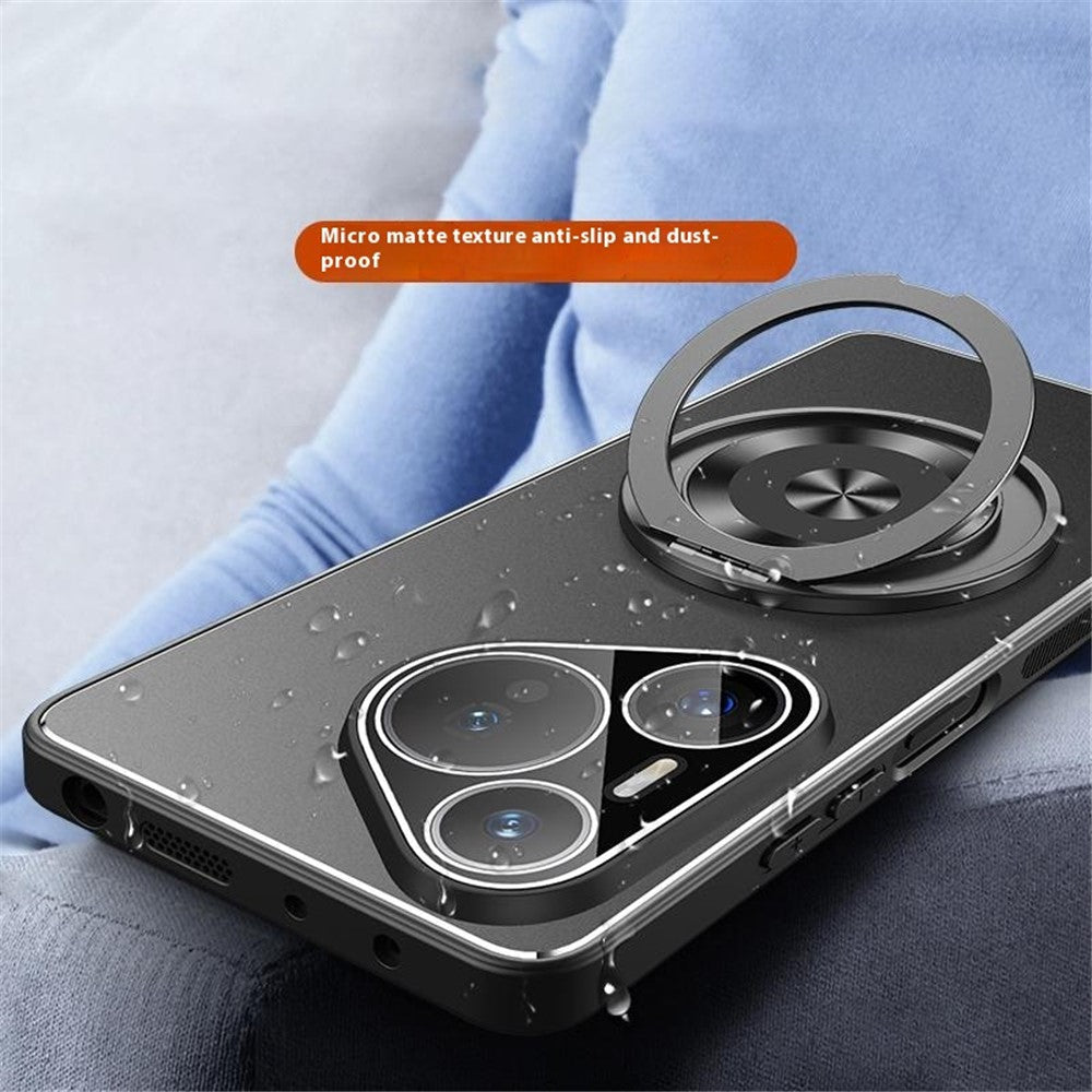 For Huawei Pura 70 Pro / 70 Pro+ Case PC + TPU Matte Kickstand Back Phone Cover with Lens Film