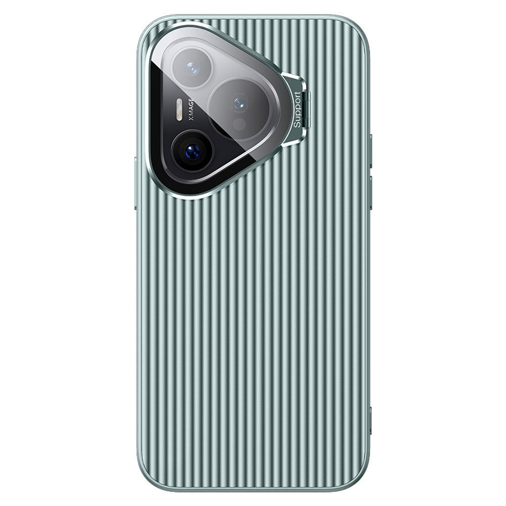 Huawei Pura 70 Magnetiskt Skal Metalllinsram Stativ PC + TPU mobilskal med Linsfilm