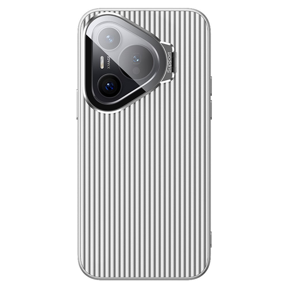 Huawei Pura 70 Magnetiskt Skal Metalllinsram Stativ PC + TPU mobilskal med Linsfilm