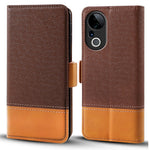 For Honor X9c Smart 5G / X60 5G etui Farve Splejsning PU Læder Pung Telefon Cover