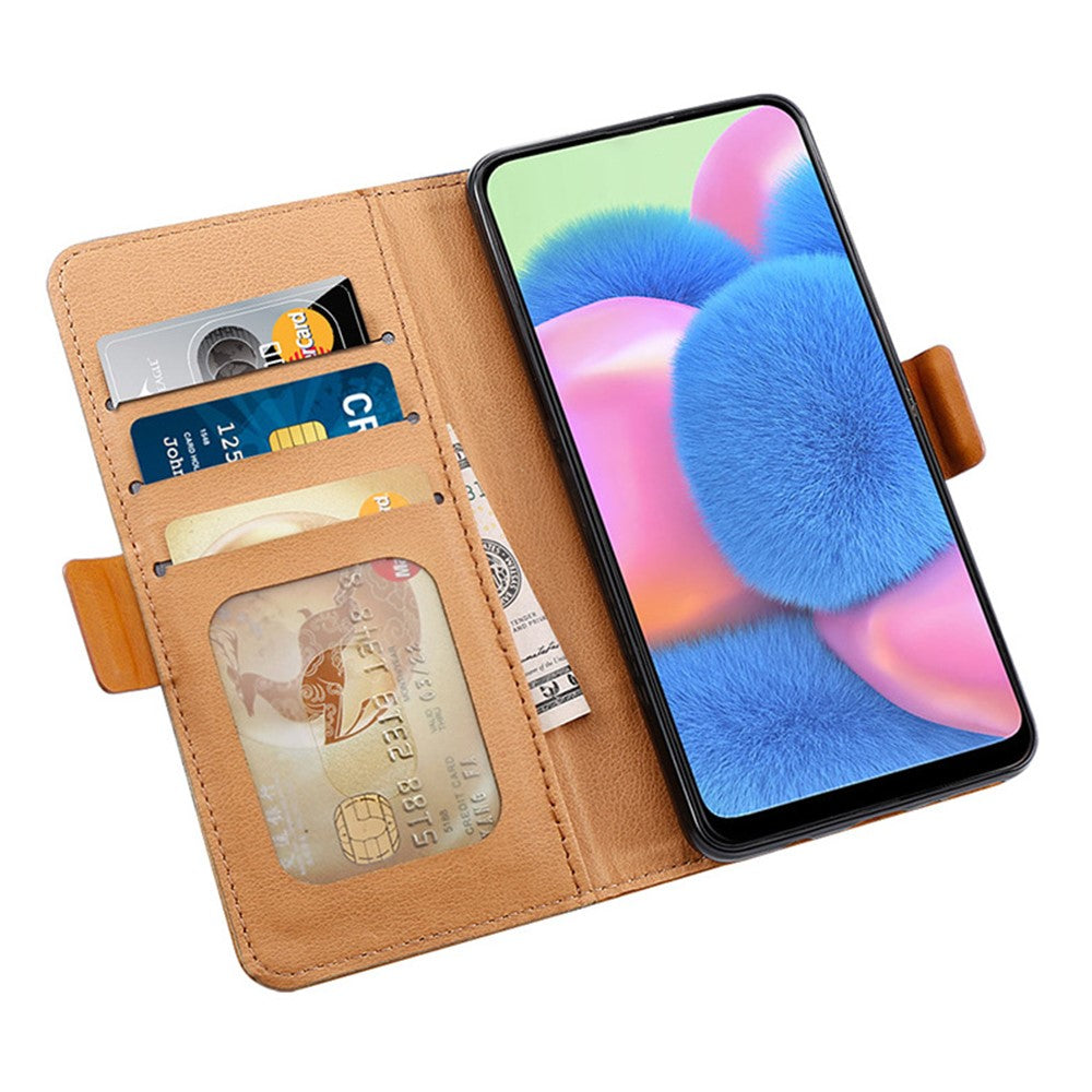 For Honor X9c Smart 5G / X60 5G etui Farve Splejsning PU Læder Pung Telefon Cover