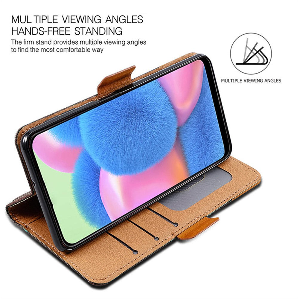 For Honor X9c Smart 5G / X60 5G etui Farve Splejsning PU Læder Pung Telefon Cover