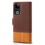 For Honor X9c Smart 5G / X60 5G etui Farve Splejsning PU Læder Pung Telefon Cover