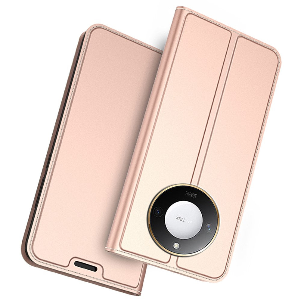 For Honor X9c Smart 5G / X60 5G Case PU Leather Phone Cover with Card Holder Stand Magnetic Closure