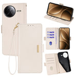 Xiaomi Poco F7 Pro 5G / Redmi K80 5G Läderplånboksfodral RFID-blockerande stativ med handrem