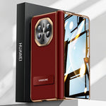 For Huawei Mate X6 Case PC + PU Phone Back Cover Built In Screen Protector
