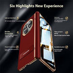 For Huawei Mate X6 Case PC + PU Phone Back Cover Built In Screen Protector