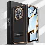 For Huawei Mate X6 Case PC + PU Phone Back Cover Built In Screen Protector