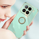 XINLI For Xiaomi 15 Case Ring Kickstand Electroplating TPU Phone Cover