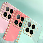 XINLI For Xiaomi 15 Case Ring Kickstand Electroplating TPU Phone Cover