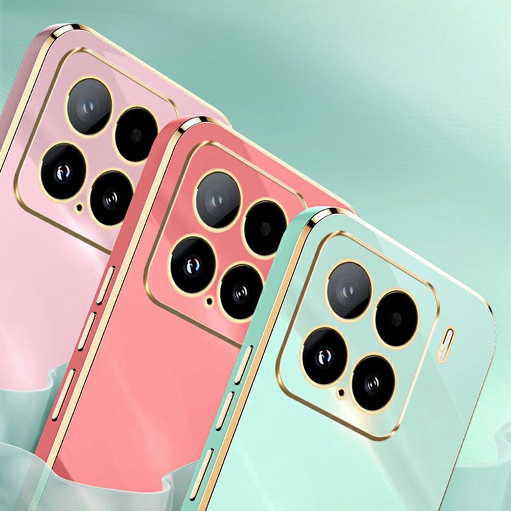 XINLI For Xiaomi 15 Case Ring Kickstand Electroplating TPU Phone Cover