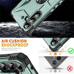 For Samsung Galaxy A16 5G / 4G Case PC+ TPU Anti-Drop Phone Cover with Ring Kickstand