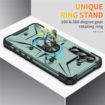 For Samsung Galaxy A16 5G / 4G Case PC+ TPU Anti-Drop Phone Cover with Ring Kickstand