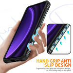 For Samsung Galaxy A16 5G / 4G Case PC+ TPU Anti-Drop Phone Cover with Ring Kickstand