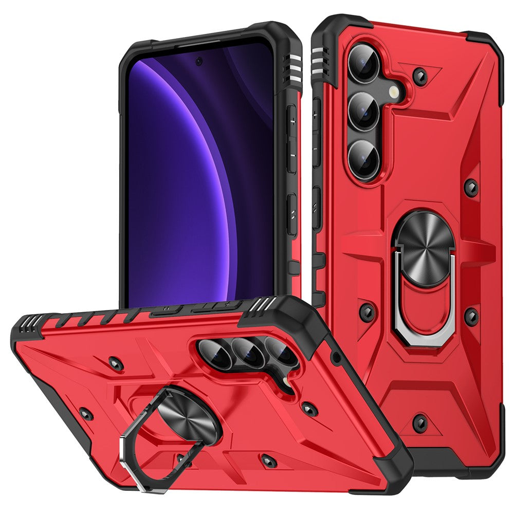 For Samsung Galaxy A16 5G / 4G Case PC+ TPU Anti-Drop Phone Cover with Ring Kickstand