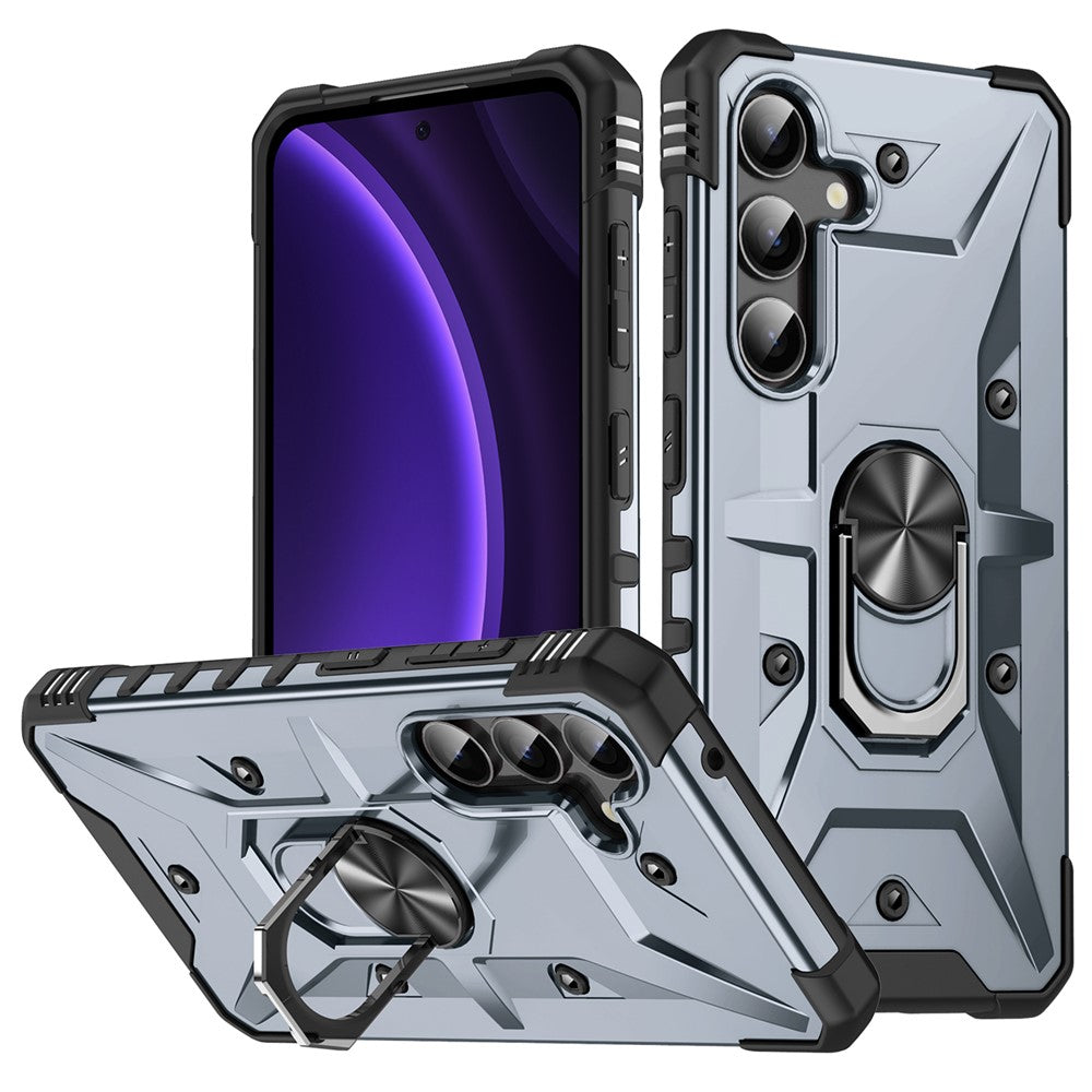 For Samsung Galaxy A16 5G / 4G Case PC+ TPU Anti-Drop Phone Cover with Ring Kickstand