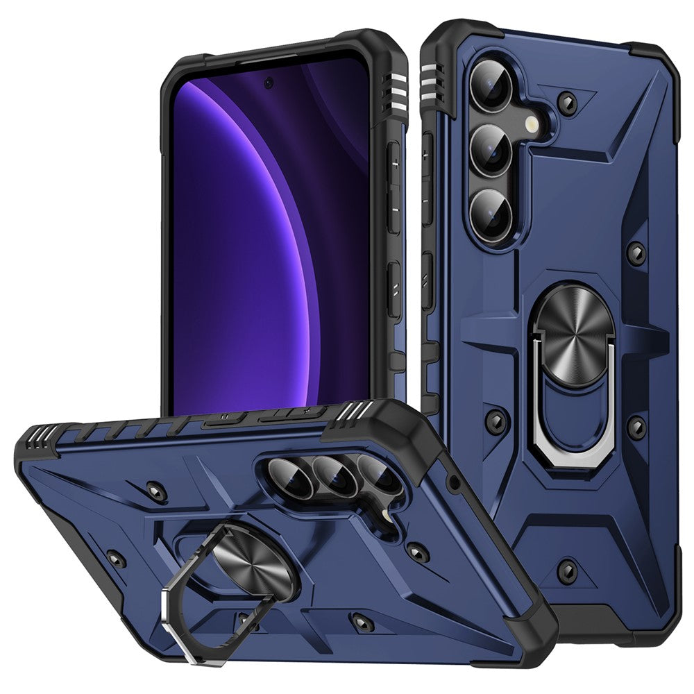 For Samsung Galaxy A16 5G / 4G Case PC+ TPU Anti-Drop Phone Cover with Ring Kickstand