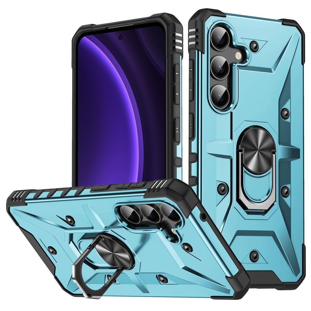For Samsung Galaxy A16 5G / 4G Case PC+ TPU Anti-Drop Phone Cover with Ring Kickstand