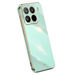 XINLI För Xiaomi 15 Pro Skal TPU mobilskal med Galvaniserad Ram