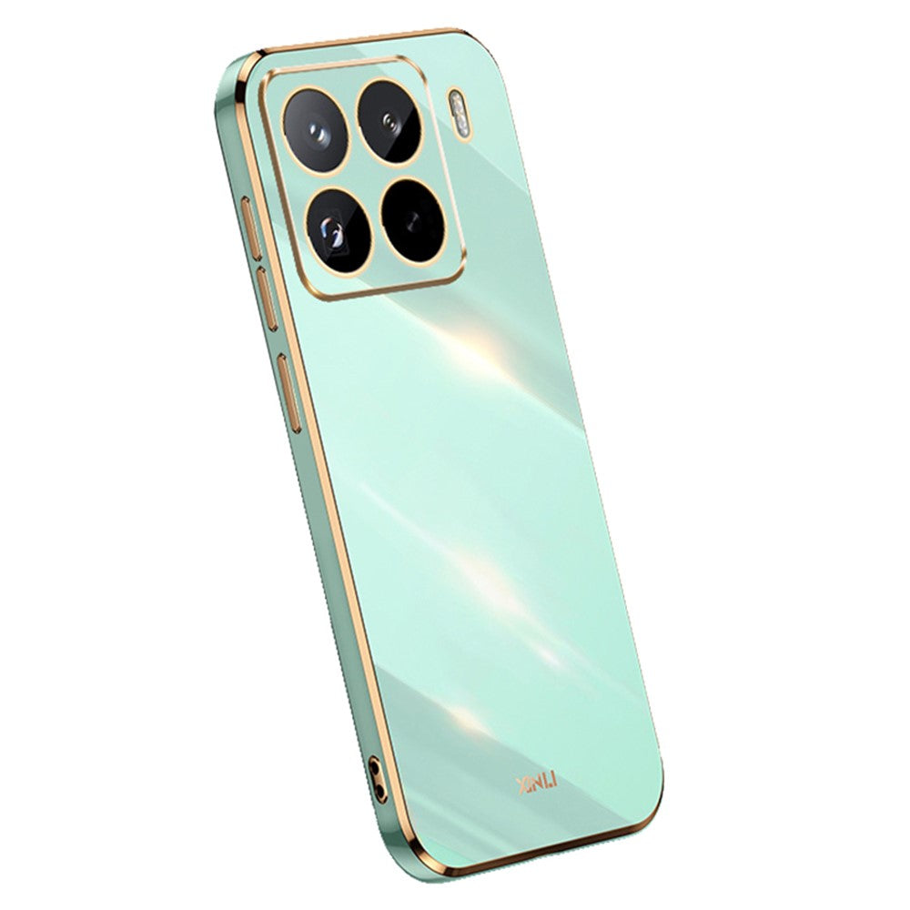 XINLI För Xiaomi 15 Pro Skal TPU mobilskal med Galvaniserad Ram