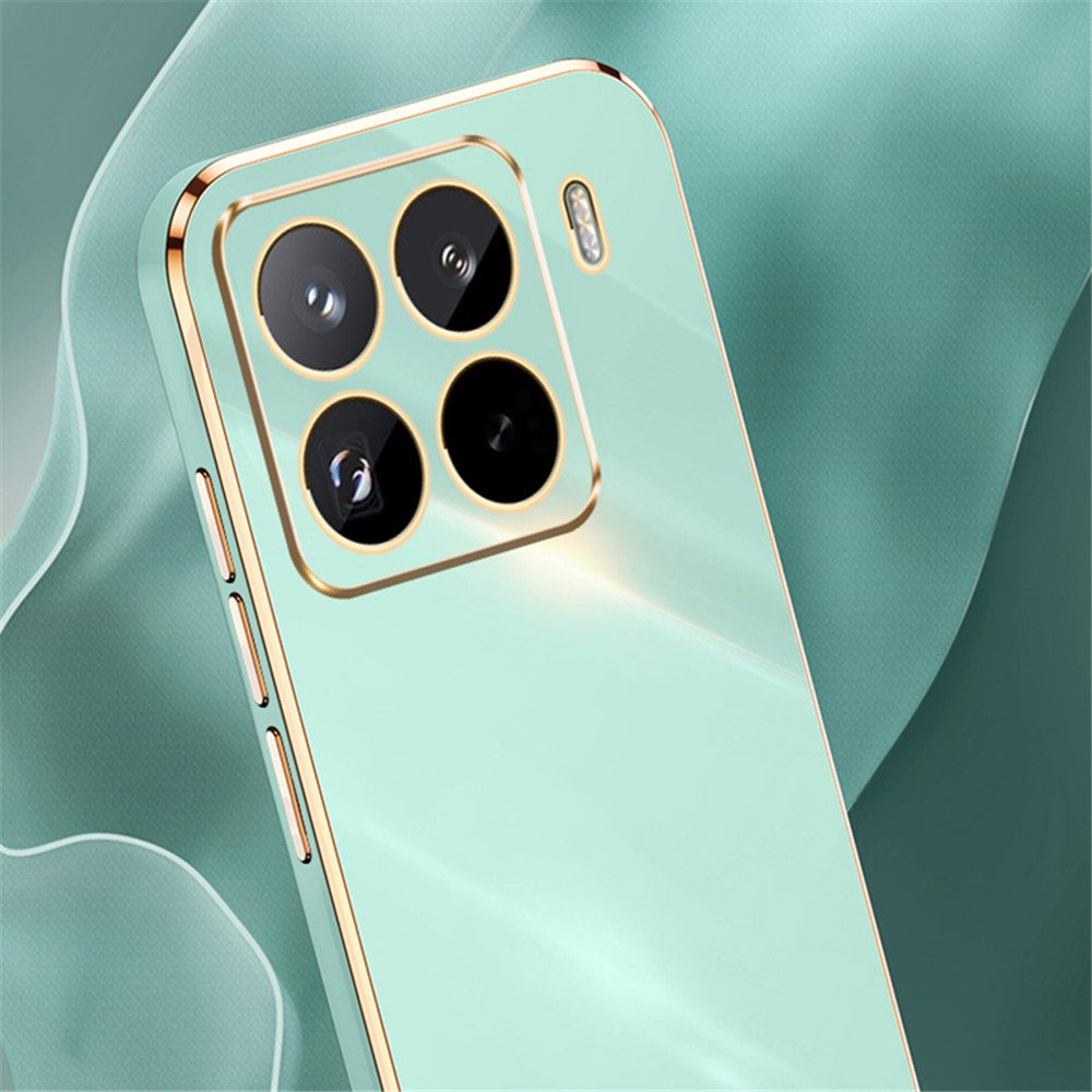 XINLI För Xiaomi 15 Pro Skal TPU mobilskal med Galvaniserad Ram