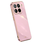 XINLI För Xiaomi 15 Pro Skal TPU mobilskal med Galvaniserad Ram