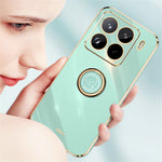 XINLI For Xiaomi 15 Pro Case Ring Kickstand Electroplating TPU Phone Cover