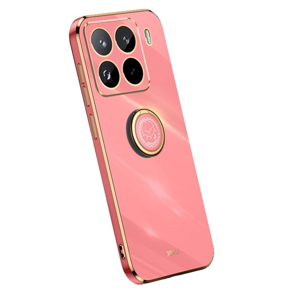 XINLI For Xiaomi 15 Pro Case Ring Kickstand Electroplating TPU Phone Cover