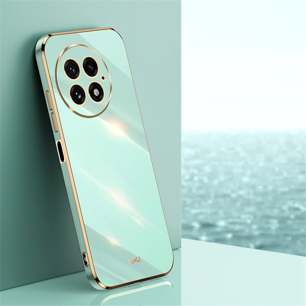 XINLI För OnePlus 13 Skal TPU mobilskal med Galvaniserad Ram