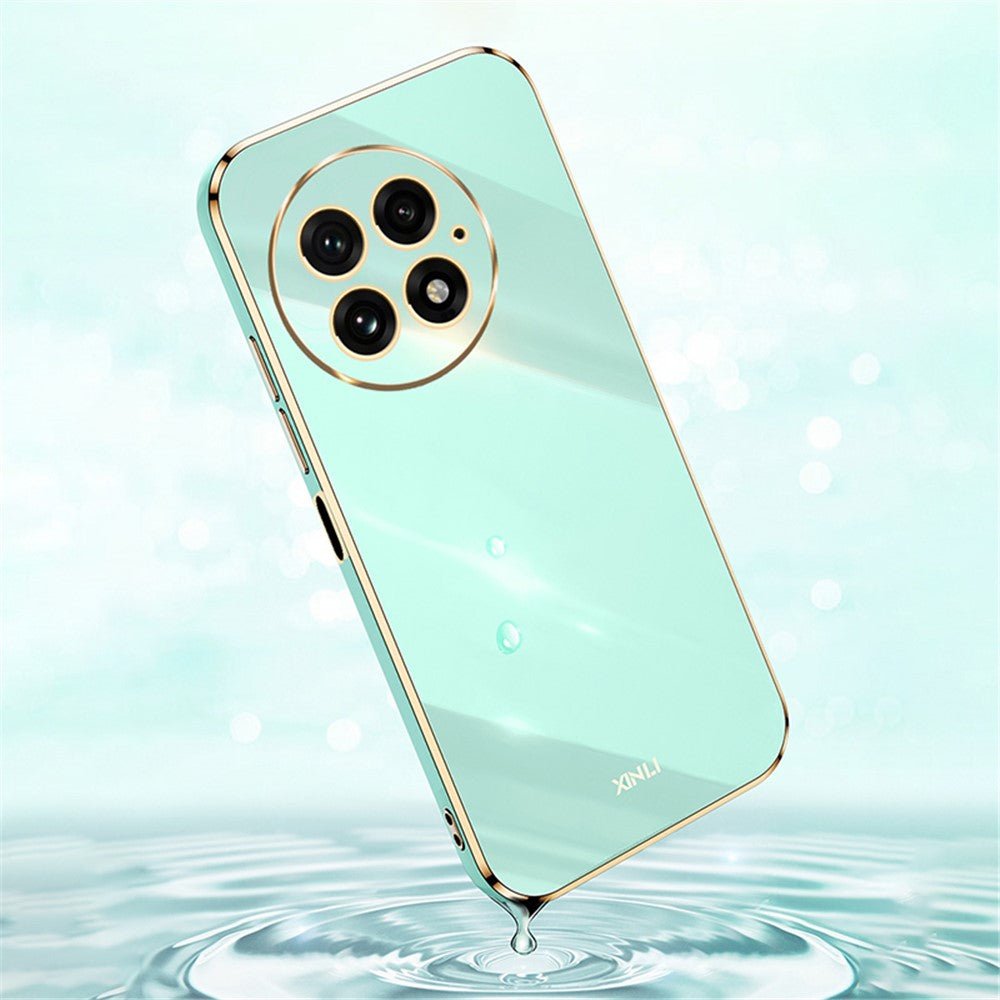 XINLI Til OnePlus 13 Cover TPU Telefoncover med Elektropletteret Ramme