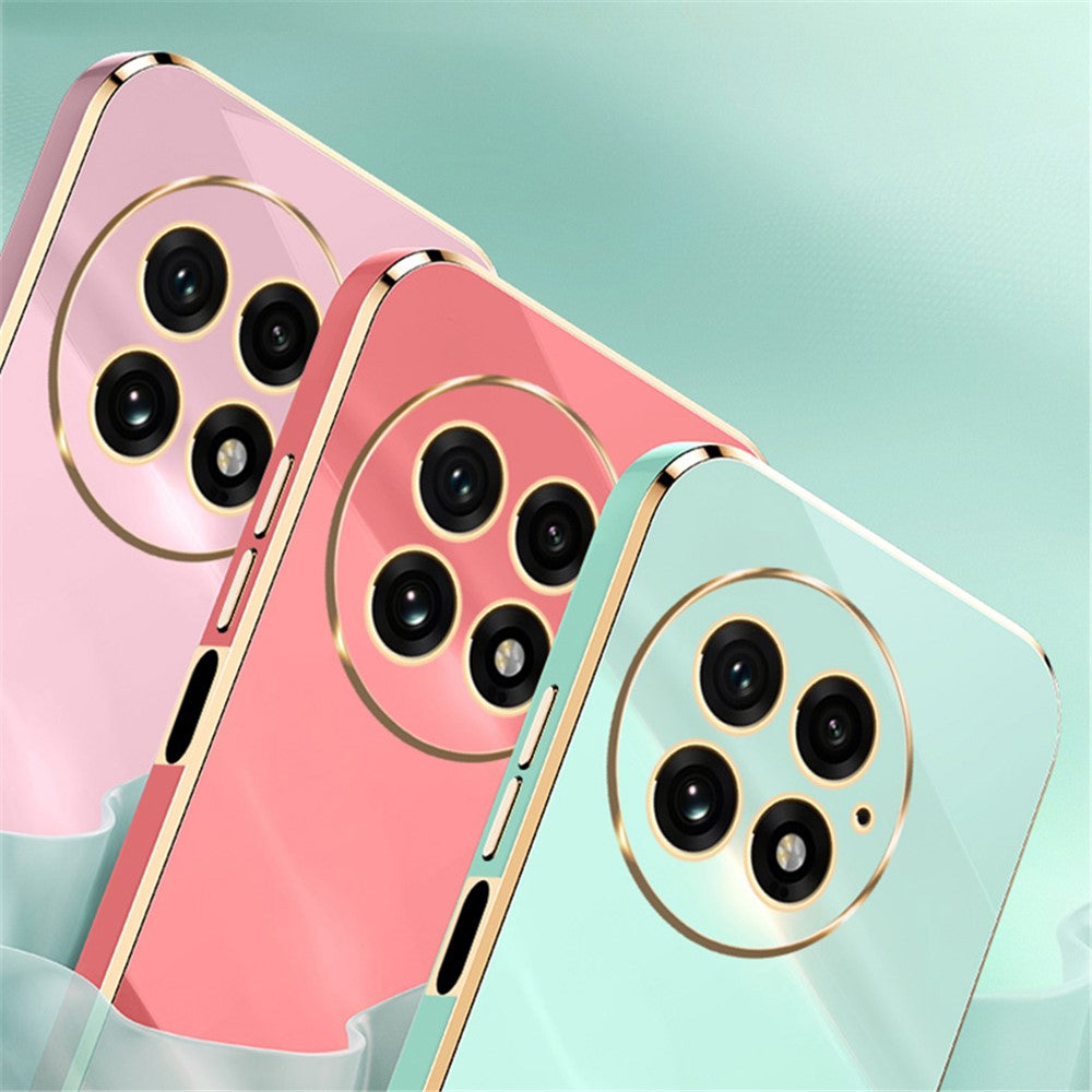 XINLI För OnePlus 13 Skal TPU mobilskal med Galvaniserad Ram
